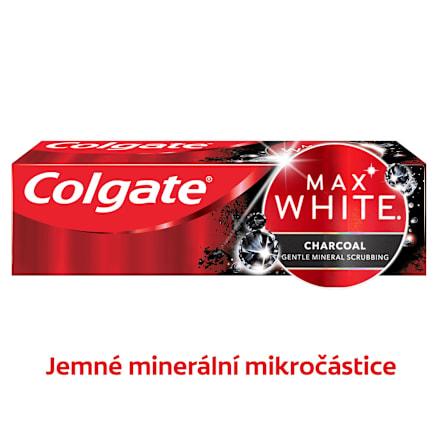 zubní pasta Max White Charcoal cestovní balení Colgate