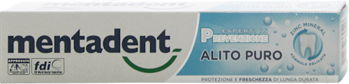 Dentifricio Alito Puro mentadent