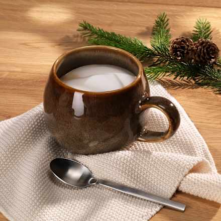 Kaffeebecher Jumbo Steingut braun Dekorieren & Einrichten