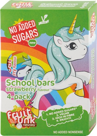 Ovocné tyčinky s jahodovou príchuťou Unicorn Fruitfunk