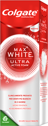 Dentifricio sbiancante Max White Ultra Active Foam Colgate