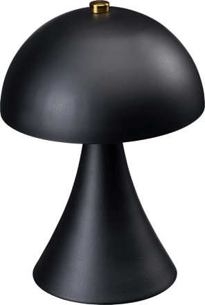 LED Tischleuchte aus Metall, schwarz (15x15x22 cm) Dekorieren & Einrichten