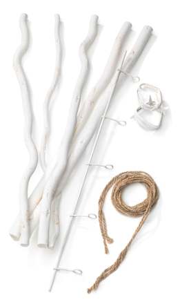 Holzbündel zum Aufhängen mit Haken für Deko  keine Marke