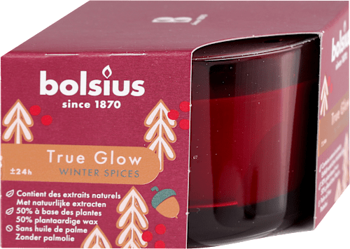 True Glow mirišljava sveća - winter spices 63/90 bolsius