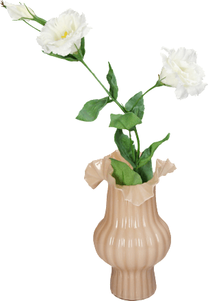 Korallenvase aus Glas rosa Dekorieren & Einrichten