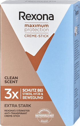 Antitranspirant Deocreme Maximum Protection Clean Scent Rexona