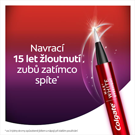 pero na bělení zubů Max White Overnight Colgate