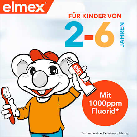 Zahnpasta Kinder, 2-6 Jahren, Reisegröße elmex
