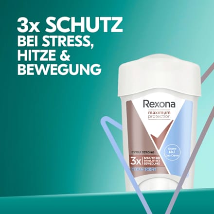 Antitranspirant Deocreme Maximum Protection Clean Scent Rexona