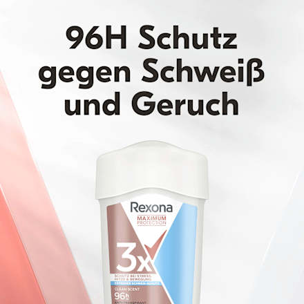 Antitranspirant Deocreme Maximum Protection Clean Scent Rexona