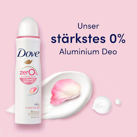 Deospray Zink-Komplex und Rosenduft Dove
