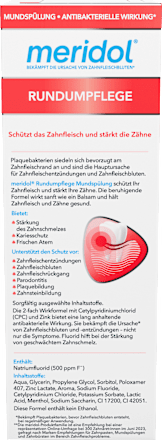Mundspülung Rundumpflege antibakteriell meridol
