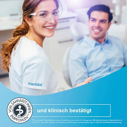 Mundspülung Rundumpflege antibakteriell meridol