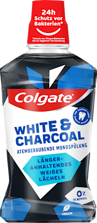 Mundspülung White & Charcoal Colgate