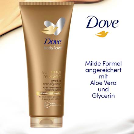 Bodylotion Tanning Medium to Dark Dove