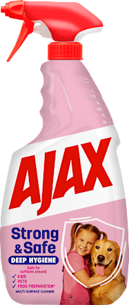 Силен и безопасен универсален почистващ препарат AJAX