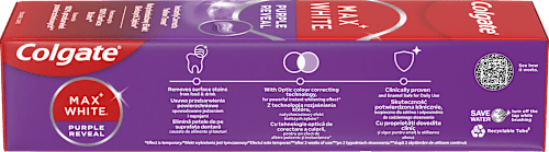 Fogkrém Max White Purple Reveal Colgate