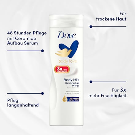 Körpermilch body love reichhaltige Pflege Dove