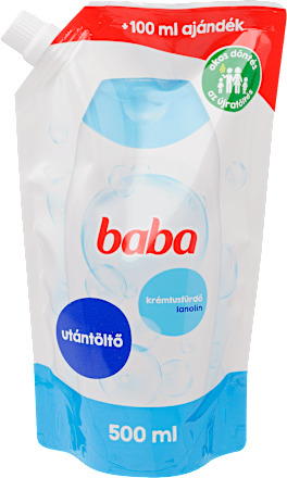 Tusfürdő utántöltő lanolin baba