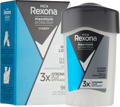 Pánsky krémový antiperspirant Maximum Protection Clean Scent Rexona men