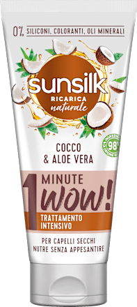 Trattamento intensivo Cocco e Aloe Vera 1 Minute WOW!  sunsilk