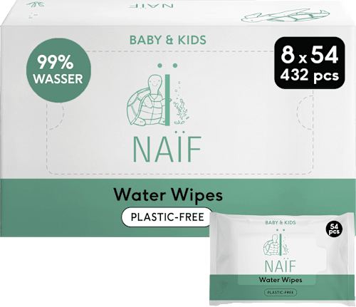 Feuchttücher plastikfreie Vorratsbox (8x54 St) NAIF