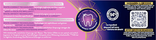 Zahnpasta White Now Infinite Gold mentadent