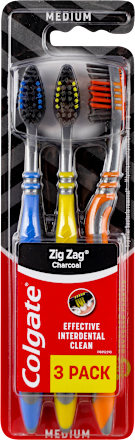 Zig Zag Charcoal četkica za zube - medium Colgate