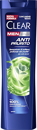 Shampoo uomo anti-forfora e anti-prurito CLEAR Men