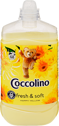 Öblítő Happy Yellow fresh&soft 68 mosáshoz Coccolino