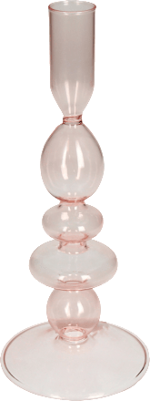 Stabkerzenhalter aus Glas altrosa Dekorieren & Einrichten