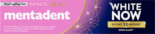 Zahnpasta White Now Infinite Gold mentadent
