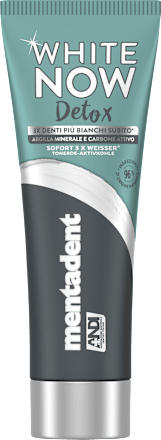 Zahnpasta White Now Detox Aktivkohle mentadent