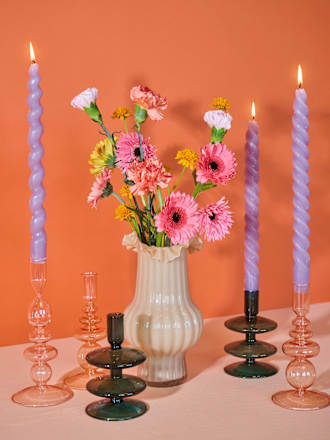 Vase Koralle aus Glas keine Marke