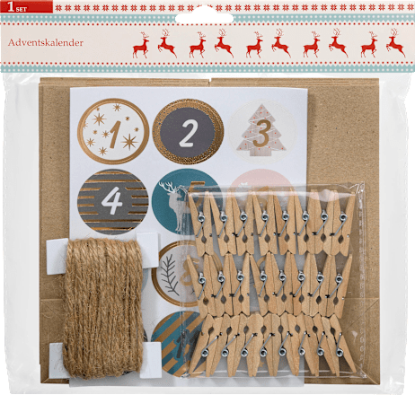 Adventskalender Set mit Tüten  Dekorieren & Einrichten