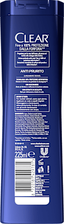 Shampoo uomo anti-forfora e anti-prurito CLEAR Men