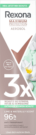 Antitranspirant Deospray Maximum Protection Lime & Waterlily Scent Rexona