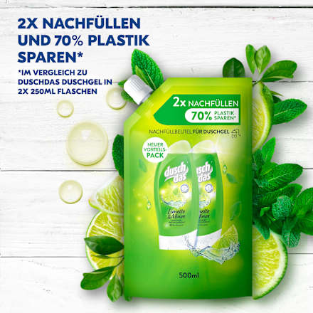 Duschgel Limette & Minze Nachfüllpack duschdas