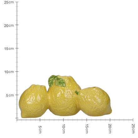 Vase aus Keramik "Lemon" (20,5x10,5x9,5 cm) keine Marke