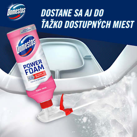Čistiaca pena na WC a kúpeľne Power Foam Floral Fresh Domestos
