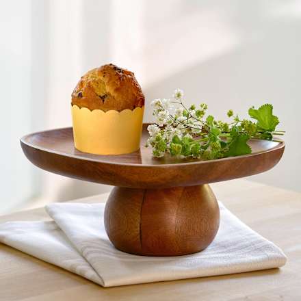 Ablage aus Holz mit Fuß (26x20x10,5cm) keine Marke