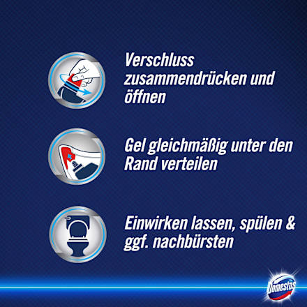WC-Reiniger Gel Kraft & Frische Floral Fresh  Domestos