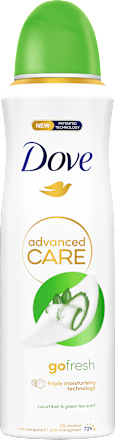 Deo Spray, Advanced Care Go Fresh - Cucumber & Green Tea Scent, nagy kiszerelés Dove