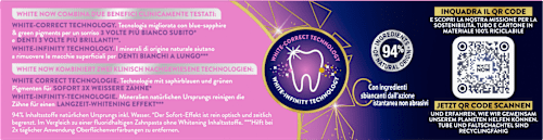 Zahnpasta White Now Infinite Gold mentadent