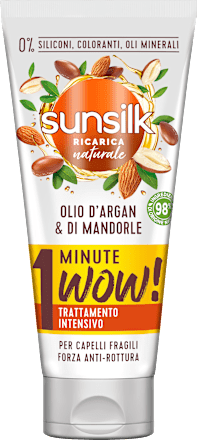 Trattamento intensivo con Olio d'Argan e di Mandorle 1 Minute WOW! sunsilk