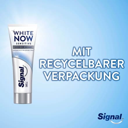 Zahnpasta White Now Sensitive Signal