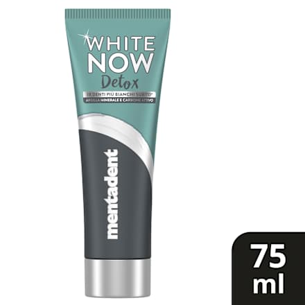 Zahnpasta White Now Detox Aktivkohle mentadent