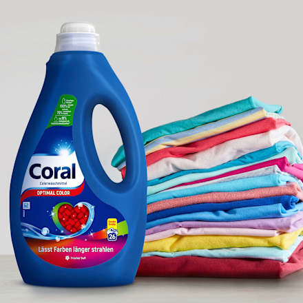 Colorwaschmittel flüssig Coral