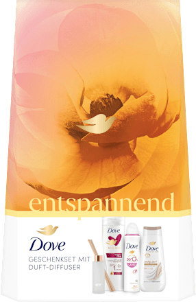 Geschenkset Entspannend mit Duft-Diffuser 4tlg Dove