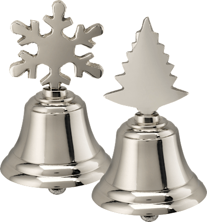 Metallglocke, Schneeflocke & Baum Dekorieren & Einrichten